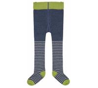 loud + proud Strumpfhose, GOTS-zertifiziert Blau/Stripes 122/128
