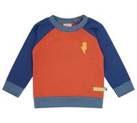 loud + proud Babys & Kinder Sweatshirt Colorblock, GOTS-zertifiziert Cinnamon/Ultramarine(Orange/Blau) 74/80