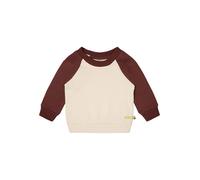 loud + proud Babys & Kinder Sweatshirt mit Raglanärmeln, GOTS-zertifiziert Vanilla/Wood(Natur/Braun) 86/92