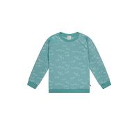 loud + proud Kinder Sweatshirt mit Alloverdruck, GOTS-zertifiziert Oregano(Grün) 146/152