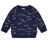 loud + proud Kinder Sweatshirt mit Alloverdruck, GOTS-zertifiziert Ultramarine(Blau) 146/152
