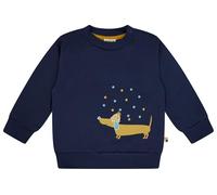 loud + proud Babys & Kinder Sweatshirt mit Druckmotiv, GOTS-zertifiziert Ultramarine(Blau) 122/128