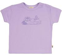 loud + proud Babys & Kinder T-Shirt Derby Rib mit Druck, GOTS-zertifiziert Lilac(Lila) 110/116