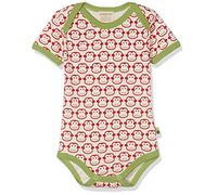 loud + proud Unisex Baby Body kurz, Druck, All Over Print, Gr. 80 (Herstellergröße: 74/80), Rot (Tomato to)