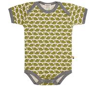 loud + proud Unisex Baby Body Kurzarm mit Print Wal, GOTS Zertifiziert T-Shirt
