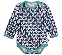 loud + proud Babys & Kinder, Body Langarm, GOTS-zertifiziert Ultramarine (Blau) 62/68