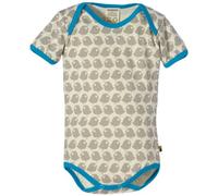 loud + proud Unisex - Baby Body, Tierdruck 201, Gr. 50/56, Grau (Stone)