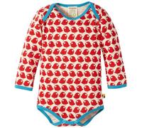 loud + proud Baby Body Langarm, GOTS-zertifiziert 74/80 Tomato(Rot)