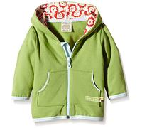 loud + proud Unisex Baby Jacke Sweat, Gr. 68 (Herstellergröße: 62/68), Grün (Moos mo)