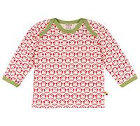 loud + proud Unisex Baby lange mouwen print Sweatshirt, Rot, 74-80 EU