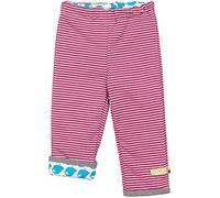 loud + proud Unisex Baby Omkeerbare broek van biologisch katoen, Gots gecertificeerd Hose, Beere, 74-80 EU