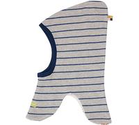 loud + proud Unisex Baby Schlupfmütze Ringel, GOTS Zertifiziert Sturmhaube, Silver, 39-41 EU