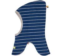 loud + proud Unisex Baby Schlupfmütze Ringel, GOTS Zertifiziert Sturmhaube, Ultramarine, 39-41 EU