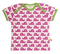 loud + proud Unisex Baby T-Shirt af økologisk bomuld, GOTS certificeret T Shirt, Beere, 62-68 EU