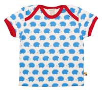 loud + proud Unisex Baby (0-24 Monate) T-Shirt, Animalprint, Gr. 80 (Herstellergröße: 74/80), Blau (Sky sk)