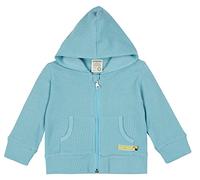 loud + proud Unisex Baby und Kind Kapuzenjacke Sweatjacke mit Waffelstruktur, GOTS Zertifiziert, Baby-und Kleinkind-Ausstattung, Lagoon, 74/80