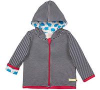 loud + proud Unisex Baby Wendejacke aus Bio Baumwolle, GOTS Zertifiziert Jacke, per Pack Blau (Navy ny), 86/92 (Herstellergröße: 86/92)