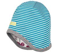 loud + proud Unisex Baby Wendemütze aus Bio Baumwolle, GOTS Zertifiziert Mütze, per Pack Blau (Petrol pe), 41/43 (Herstellergröße: 74/80)