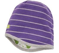loud + proud Unisex Baby Wendemütze Ringel, GOTS Zertifiziert Beanie-Mütze, Violet, 39-41 EU