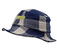 loud + proud Unisex Kinder Kariert, GOTS Zertifiziert Hut, Ultramarin, 45-48 EU