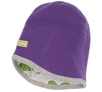 loud + proud Unisex Kinder Lt2 Wollfleece, GOTS Zertifiziert Beanie-Mütze, Violet, 98-104 EU