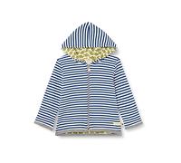 loud + proud Unisex Kinder Ringel, Gots Zertifiziert Wendejacke, Ultramarine, 110-116 EU
