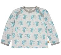 loud + proud Unisex Kinder und Baby Shirt Langarm mit Druck aus Bio Baumwolle (KBA), GOTS Zertifiziert, Lagoon, 86/92