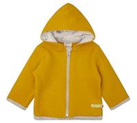 loud + proud Babys & Kinder Wollfleece-Jacke mit Kapuze, GOTS-zertifiziert Curry(Gelb) 62/68