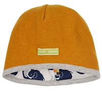 loud + proud Unisex Kinder Wollwalk, GOTS Zertifiziert Mütze, Curry, 51-52 EU