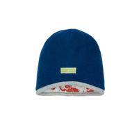 loud + proud Wende-Wollfleece-Mütze in Blau - Größe 74/80 | Baby Muetzen