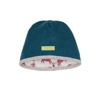 loud + proud Wende-Wollwalk-Mütze in Blau - Größe 98/104 | Baby Muetzen