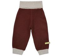 loud + proud Babys & Kinder Wollfleece-Hose, GOTS-zertifiziert Wood(Braun) 74/80