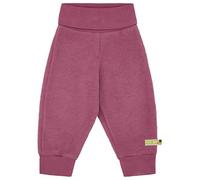 loud + proud Babys & Kinder Wollfleece-Hose, GOTS-zertifiziert Grape(Rosa) 122/128