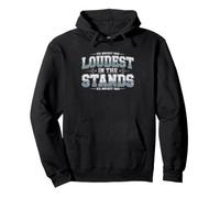 Loudest Hockey Dad Stands Proud Always Loud Fan Rink Noise Pullover Hoodie
