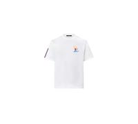 Louis Vuitton Grafisches T-Shirt aus Baumwolle Weiß Herren L