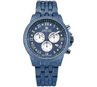 LOUIS XVI Aramis Frosted 2.0 3680 - Ø 43 mm - Herren Uhr - Wasserdicht - Armband Blau - Zifferblatt Infinity Blue mit Diamanten - Schweizer Quarzwerk
