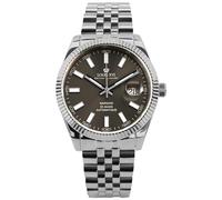 LOUIS XVI Marquis Automatik 3020 - Ø 41.5 mm - Herren Uhr - Wasserdicht - Armband Silber - Zifferblatt Grau - Automatikuhr