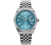 LOUIS XVI Marquis Automatik 3021 - Ø 41.5 mm - Herren Uhr - Wasserdicht - Armband Silber - Zifferblatt Blau - Automatikuhr