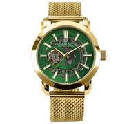 LOUIS XVI Versailles 2.0 Automatik 1902 - Ø 43.5 mm - Herren Uhr - Wasserdicht - Skelettuhr - Armband Gold - Zifferblatt Grün - Automatikuhr