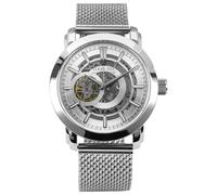 LOUIS XVI Versailles 2.0 Automatik 1921 - Ø 43.5 mm - Herren Uhr - Wasserdicht - Skelettuhr - Armband Silber - Zifferblatt Silber - Automatikuhr