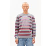 Armedangels Herren Loukaa Fine Stripe Pullover (Größe L, grau)