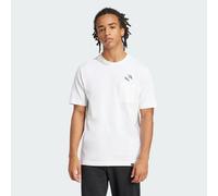 adidas LOUNGE SLIDES GRAPHIC Herren T-Shirt, weiß, größe XL