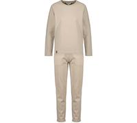 Loungeanzug ALIFE & KICKIN "Damen Loungewear Set, Jogginganzug", Damen, Gr. XL, beige (pumice), 95% Baumwolle, 5% Elasthan, Rundhals, Homewear-Sets (16399136-XL) pumice
