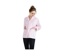 Loungees Damen Drop Needle Bettjacke mit Schalkragen und Knopfleiste Drop