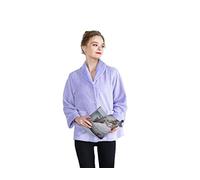 Loungees Damen Drop Needle Bettjacke mit Schalkragen und Knopfleiste Drop