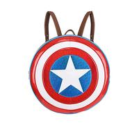 Loungefly Captain America Shield Rucksack - The First Avenger Fashion Cosplay Tasche für Helden, Mehrfarbig, Standard