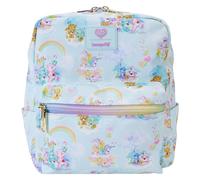 Loungefly Care Bears Cousins AOP Kleiner quadratischer Nylon-Rucksack, Blau, blau