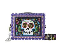 Loungefly Coco Miguel Calavera Floral Skull Crossbody Bag Geldbörse, Mehrfarbig/Meereswellen (Ocean Tides), Einheitsgröße