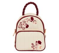 Loungefly Cream & Red Floral Convertible Mini Backpack & Crossbody Bag 1 Stk.