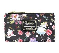 Loungefly Damen Geldbörse Alice im Wunderland Classic Cartoon, Kunstleder, 4 Fächer, Münztasche, Kartenhalter, Reißverschluss, 16,5 x 10,2 cm